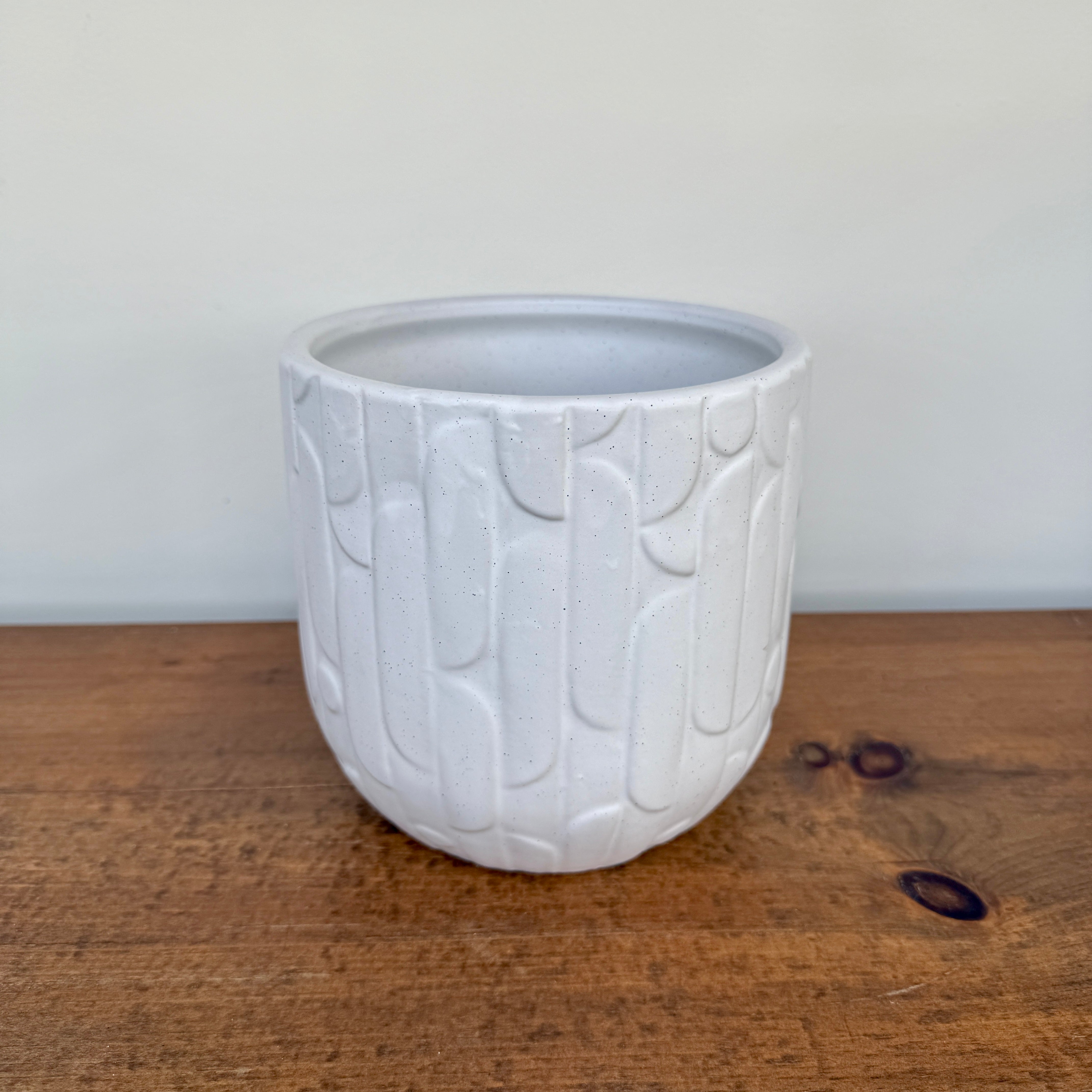 Winslow Pot - 6.5" x 6.5" - White