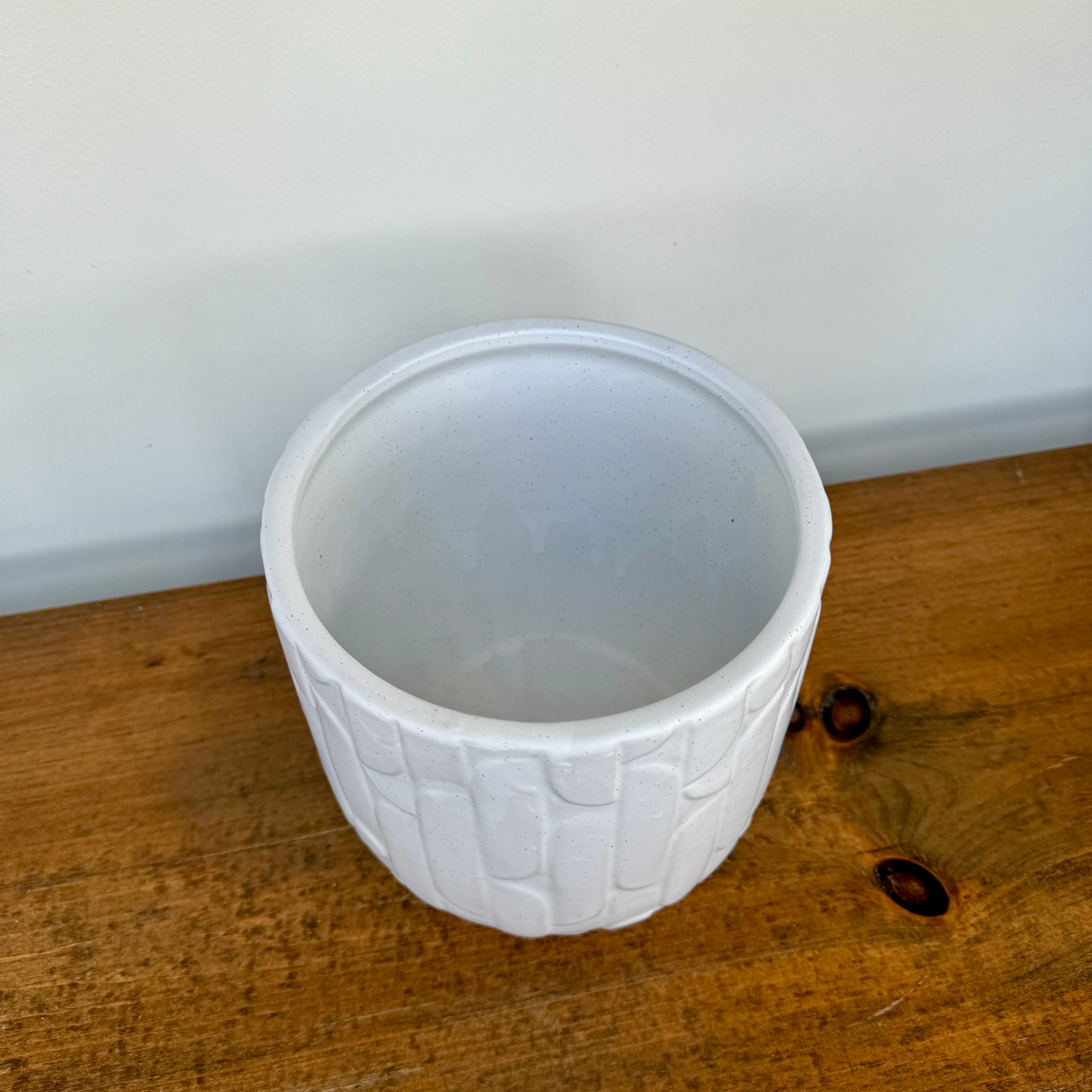 Winslow Pot - 6.5" x 6.5" - White