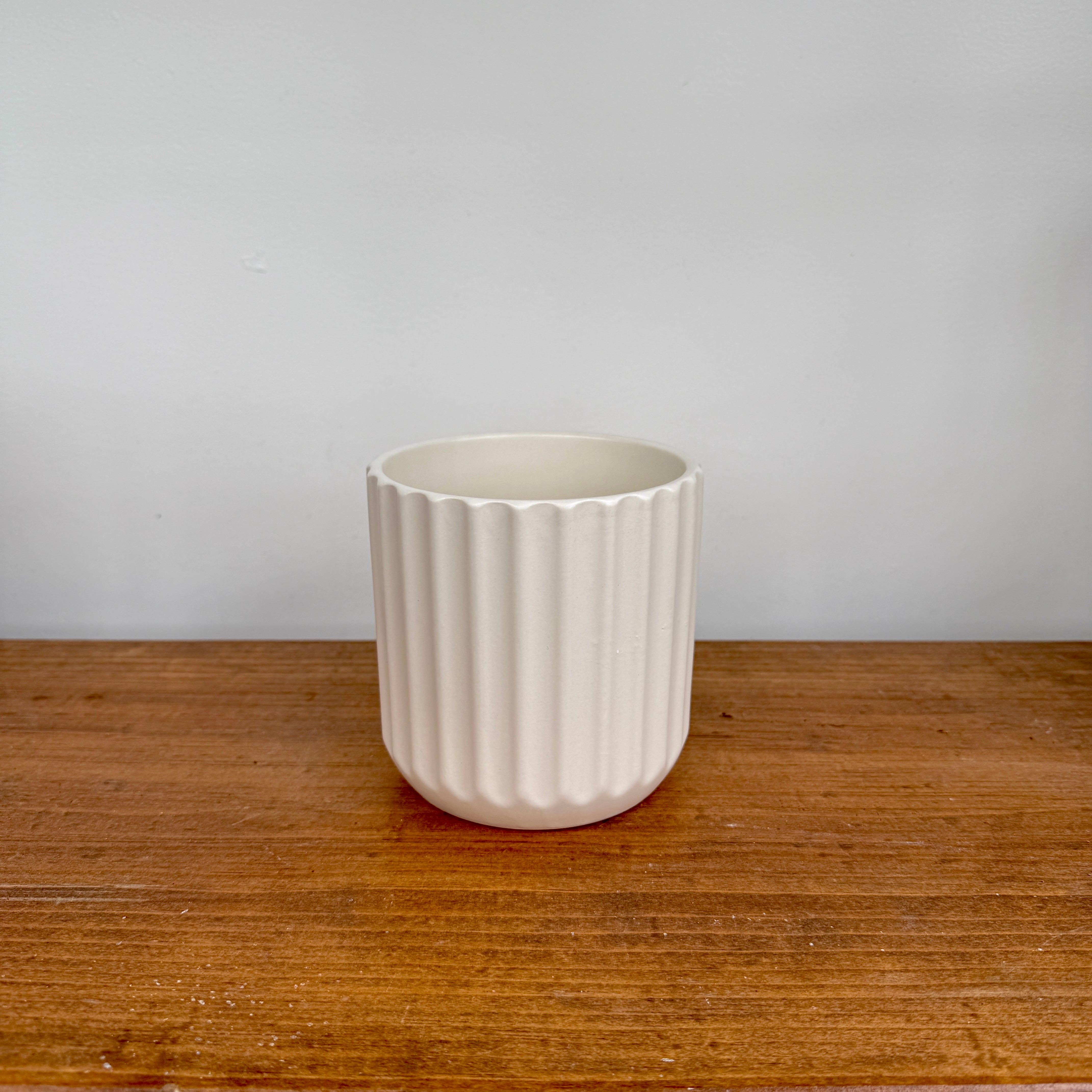 Beam Pot - 4.75"x 4.5" - Off-White