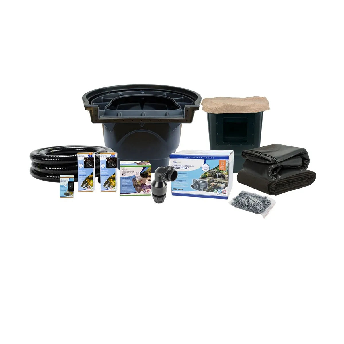 Large Pond Kit 21' x 26' w / SLD 5000 - 9000 Adjustable Flow Pond Pump