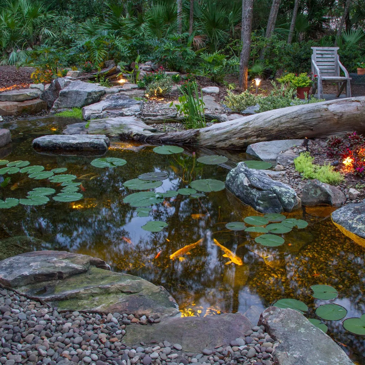 Large Deluxe Pond Kit 21' x 26' w / AquaSurge 4000 - 8000 Adjustable Flow Pond Pump
