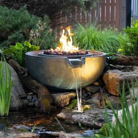 Fire And Water Spillway Bowl - 32" Dia (81 cm)