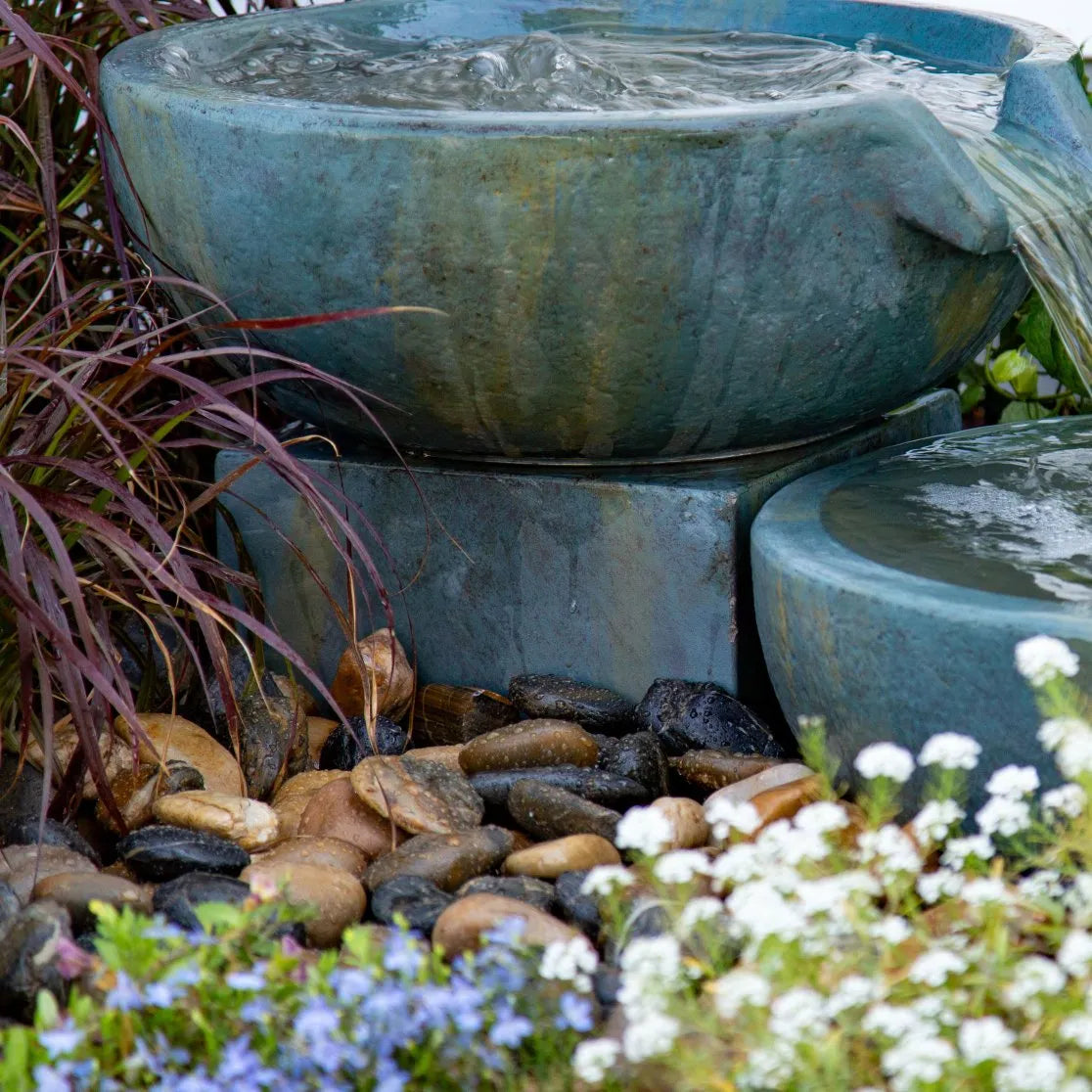 Spillway Bowl Stand - Patina - 6" H (15 cm)