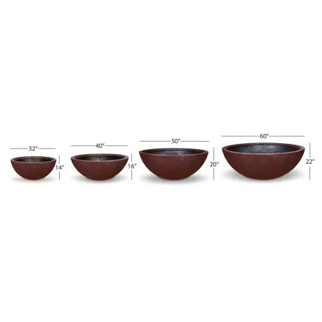 Fountain Bowl - Merlot - 40" Dia (102 cm)