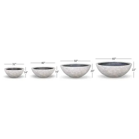 Fountain Bowl - Lunar Gray - 32" Dia (81 cm)