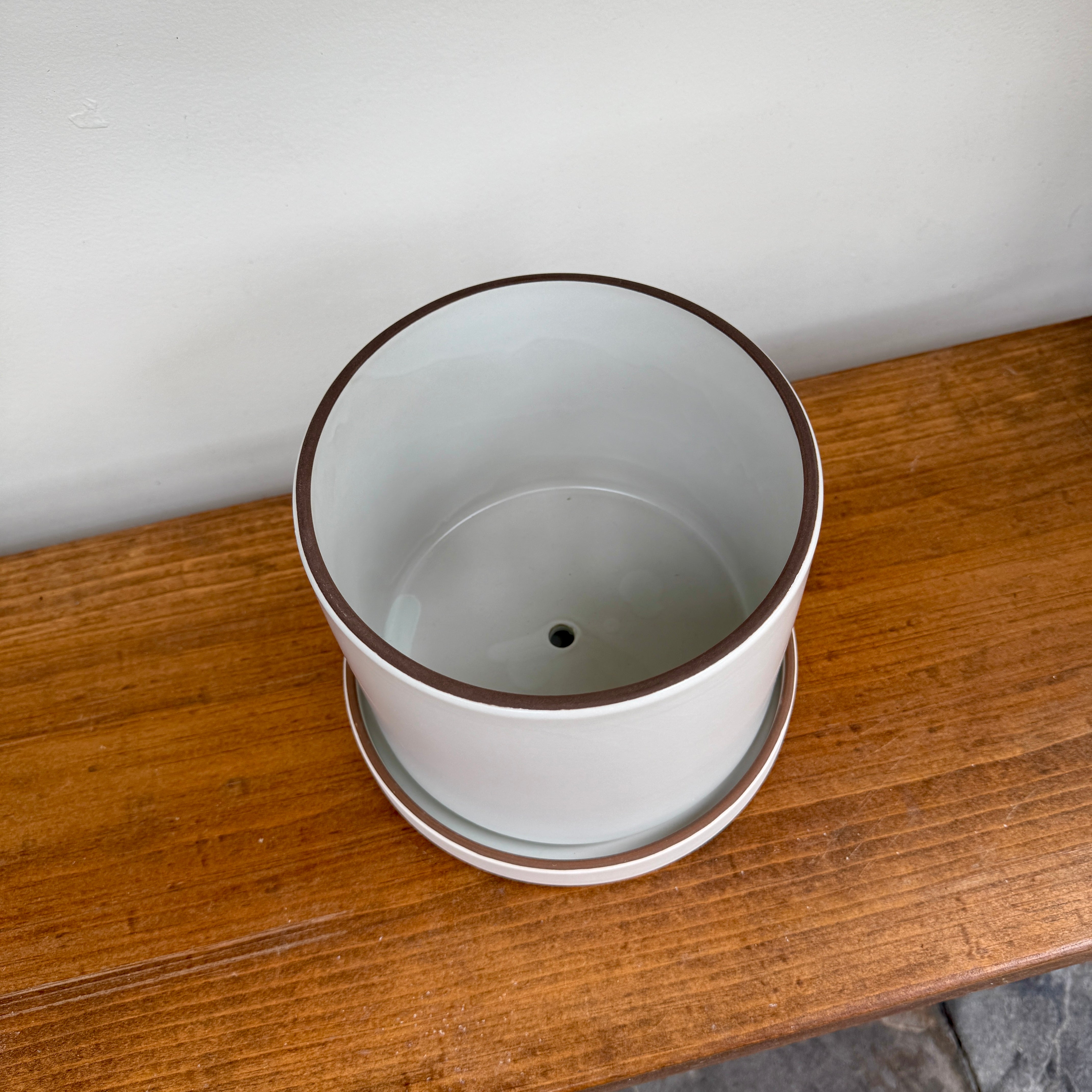 Author Pot with Saucer - 7.5" x 6"