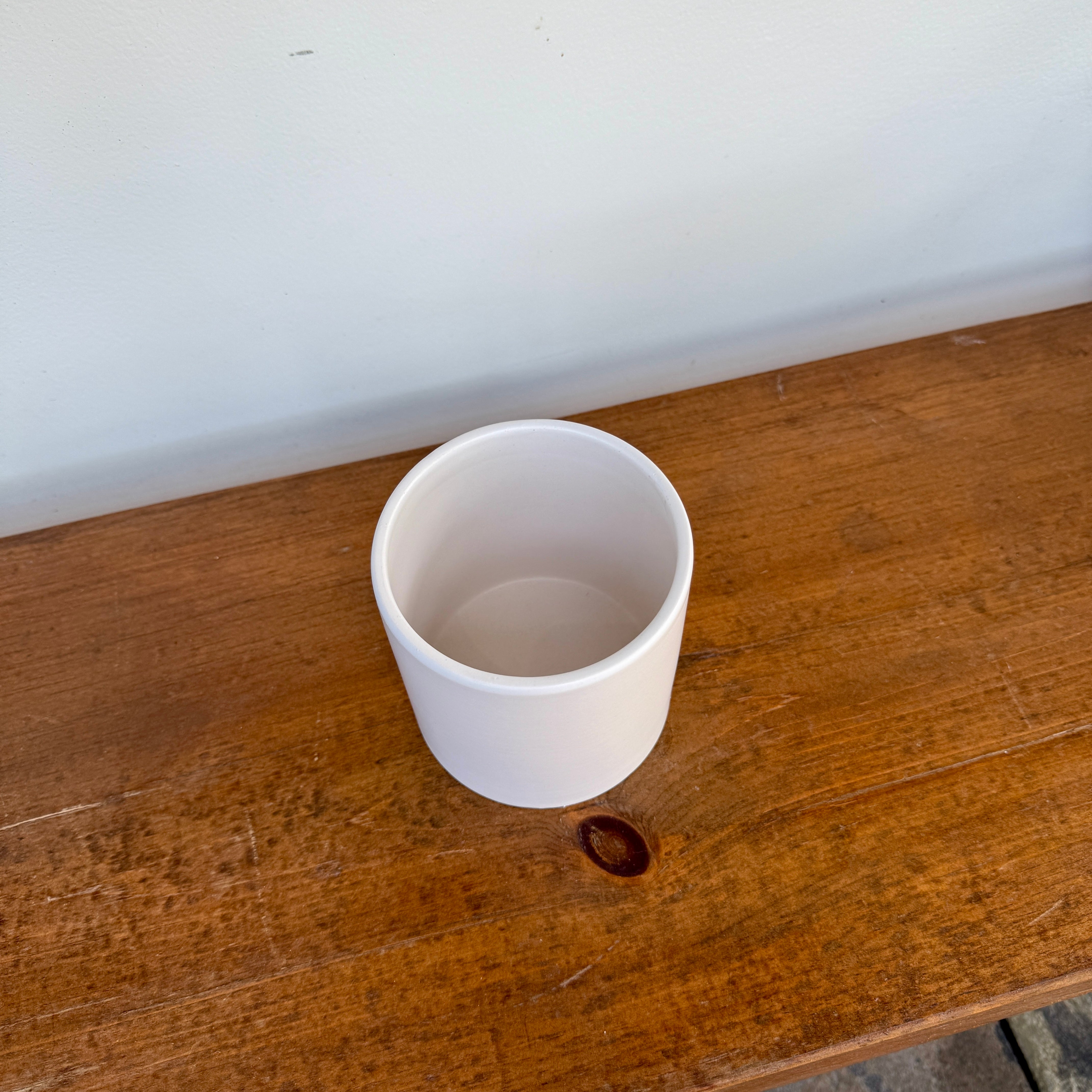 Cercle Pot - 4.25"x 4.25" - Matte White